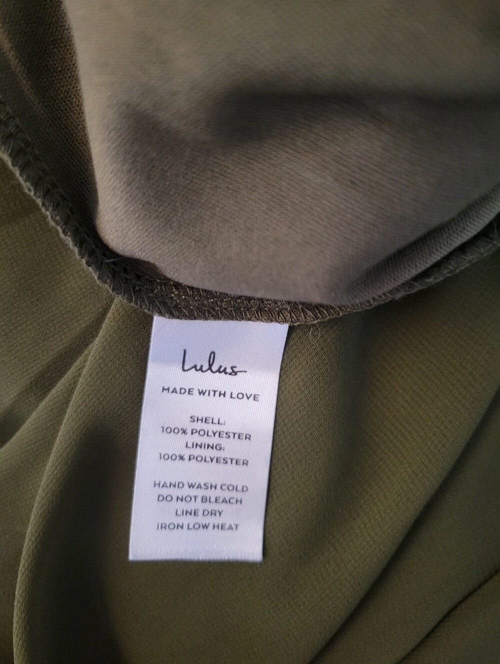 Lulu's Whimsy Olive Green Pleated Off-the-Shoulder Sleeveless Maxi Dress Size XL - Picture 6 of 6